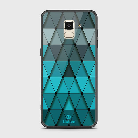 Samsung Galaxy J6 2018 Cover - Onation Pyramid Series - HQ Ultra Shine Premium Infinity Glass Soft Silicon Borders Case
