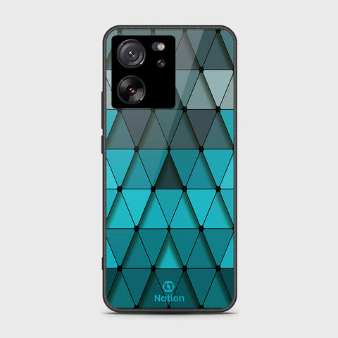 Xiaomi 13T Cover- Onation Pyramid Series - HQ Ultra Shine Premium Infinity Glass Soft Silicon Borders Case