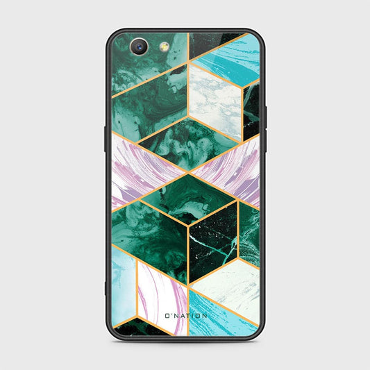 Oppo A59 Cover - O'Nation Shades of Marble Series - HQ Ultra Shine Premium Infinity Glass Soft Silicon Borders Case