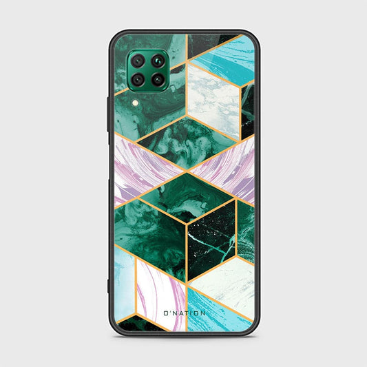 Huawei P40 Lite Cover - O'Nation Shades of Marble Series - HQ Ultra Shine Premium Infinity Glass Soft Silicon Borders Case