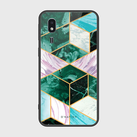 Samsung Galaxy A2 Core Cover - O'Nation Shades of Marble Series - HQ Ultra Shine Premium Infinity Glass Soft Silicon Borders Case