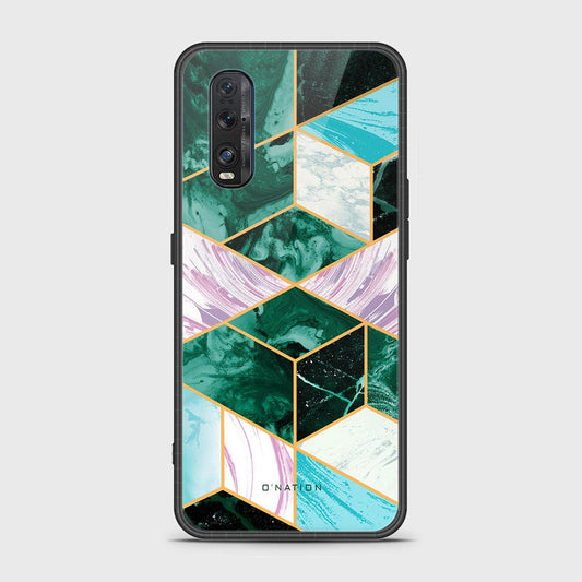 Oppo Find X2 Cover - O'Nation Shades of Marble Series - HQ Ultra Shine Premium Infinity Glass Soft Silicon Borders Case