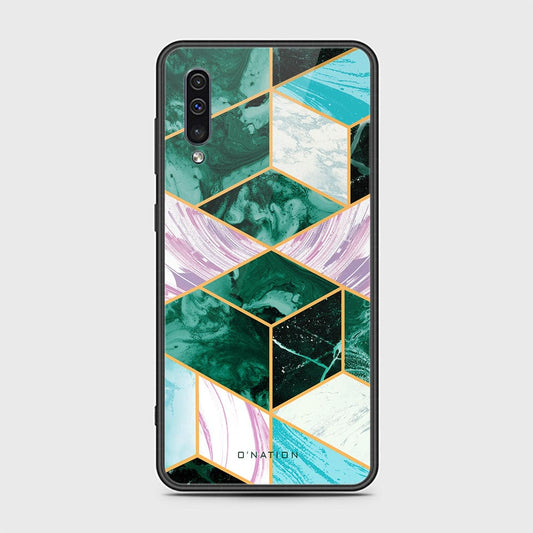 Samsung Galaxy a30s Cover - O'Nation Shades of Marble Series - HQ Ultra Shine Premium Infinity Glass Soft Silicon Borders Case