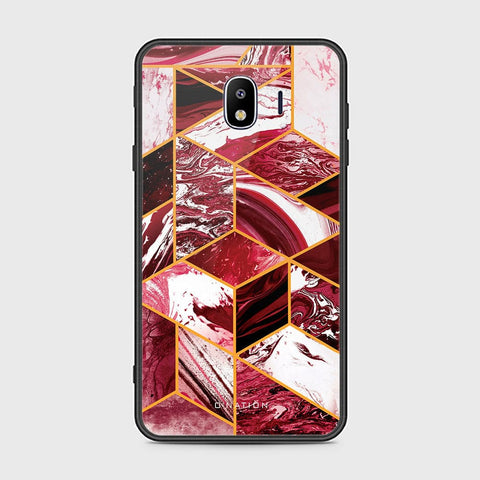 Samsung Galaxy J4 2018 Cover - O'Nation Shades of Marble Series - HQ Ultra Shine Premium Infinity Glass Soft Silicon Borders Case