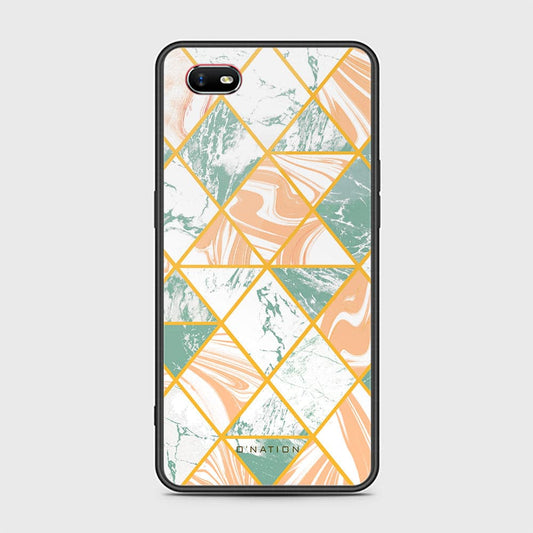 Oppo A1k Cover - O'Nation Shades of Marble Series - HQ Ultra Shine Premium Infinity Glass Soft Silicon Borders Case