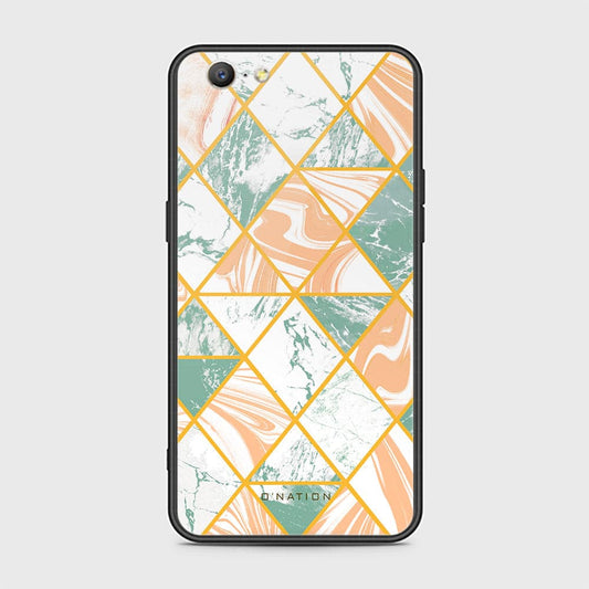Oppo A57 Cover - O'Nation Shades of Marble Series - HQ Ultra Shine Premium Infinity Glass Soft Silicon Borders Case