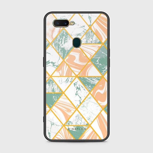 Oppo A12s Cover - O'Nation Shades of Marble Series - HQ Ultra Shine Premium Infinity Glass Soft Silicon Borders Case
