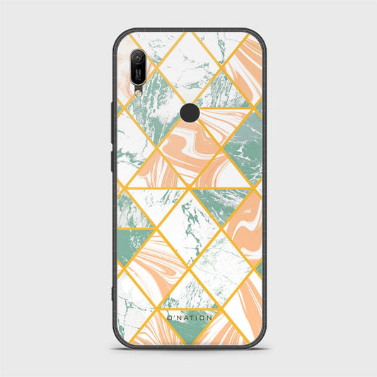 Huawei Y6 2019 / Y6 Prime 2019 Cover - O'Nation Shades of Marble Series - HQ Ultra Shine Premium Infinity Glass Soft Silicon Borders Case