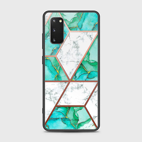 Samsung Galaxy S20 Plus Cover - O'Nation Shades of Marble Series - HQ Ultra Shine Premium Infinity Glass Soft Silicon Borders Case