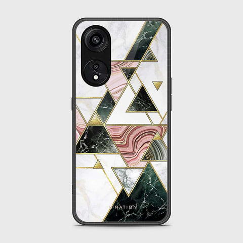 Oppo A1 Pro  Cover- O'Nation Shades of Marble Series - HQ Ultra Shine Premium Infinity Glass Soft Silicon Borders Case