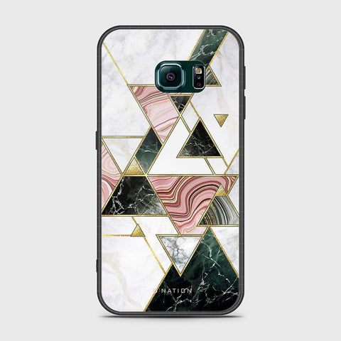 Samsung Galaxy S6 Edge Cover- O'Nation Shades of Marble Series - HQ Ultra Shine Premium Infinity Glass Soft Silicon Borders Case