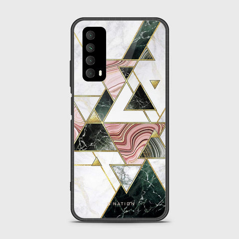 Huawei Y7a Cover- O'Nation Shades of Marble Series - HQ Ultra Shine Premium Infinity Glass Soft Silicon Borders Case