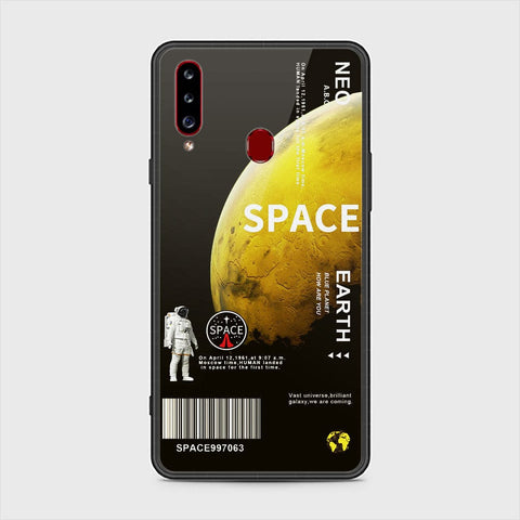 Samsung Galaxy A20s Cover - Limitless Series - HQ Ultra Shine Premium Infinity Glass Soft Silicon Borders Case
