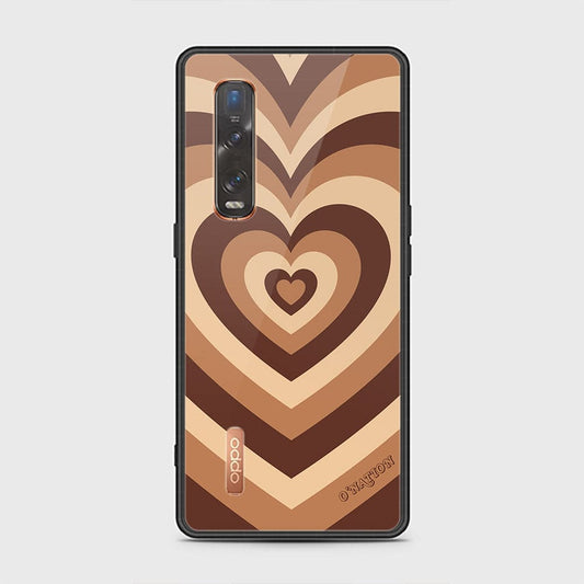 Oppo Find X2 Pro Cover - O'Nation Heartbeat Series - HQ Ultra Shine Premium Infinity Glass Soft Silicon Borders Case