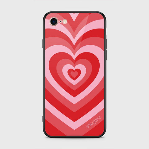 iPhone 8 / 7 Cover - O'Nation Heartbeat Series - HQ Ultra Shine Premium Infinity Glass Soft Silicon Borders Case