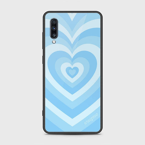 Samsung Galaxy A70 Cover - O'Nation Heartbeat Series - HQ Ultra Shine Premium Infinity Glass Soft Silicon Borders Case
