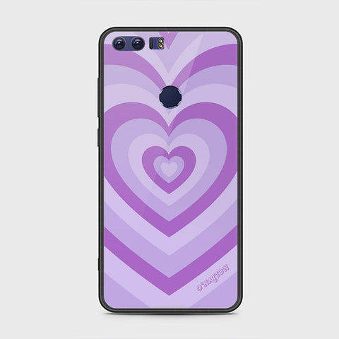 Huawei Honor 8 Cover - O'Nation Heartbeat Series - HQ Ultra Shine Premium Infinity Glass Soft Silicon Borders Case