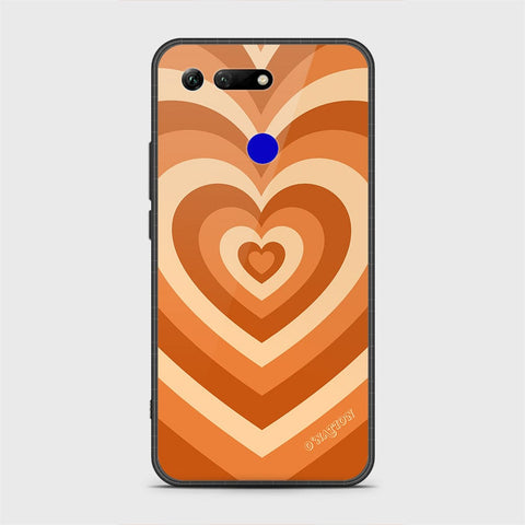 Huawei Honor View 20 Cover - O'Nation Heartbeat Series - HQ Ultra Shine Premium Infinity Glass Soft Silicon Borders Case