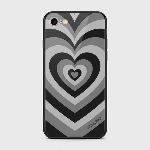 iPhone 8 / 7 Cover - O'Nation Heartbeat Series - HQ Ultra Shine Premium Infinity Glass Soft Silicon Borders Case