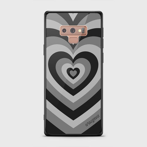 Samsung Galaxy Note 9 Cover - O'Nation Heartbeat Series - HQ Ultra Shine Premium Infinity Glass Soft Silicon Borders Case