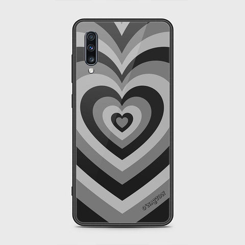 Samsung Galaxy A70 Cover - O'Nation Heartbeat Series - HQ Ultra Shine Premium Infinity Glass Soft Silicon Borders Case