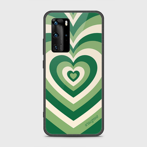 Huawei P40 Pro Cover- O'Nation Heartbeat Series - HQ Ultra Shine Premium Infinity Glass Soft Silicon Borders Case