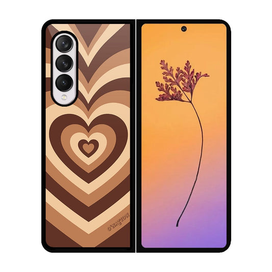 Samsung Galaxy Z Fold 4 5G Cover - O'Nation Heartbeat Series - HQ Premium Shine Durable Shatterproof Case - Soft Silicon Borders