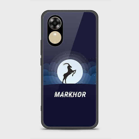 Oppo A17k Cover- Markhor Series - HQ Ultra Shine Premium Infinity Glass Soft Silicon Borders Case