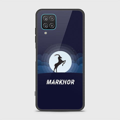 Samsung Galaxy A12 Cover - Markhor Series - HQ Ultra Shine Premium Infinity Glass Soft Silicon Borders Case