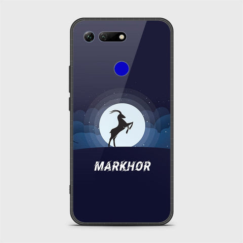 Huawei Honor View 20 Cover - Markhor Series - HQ Ultra Shine Premium Infinity Glass Soft Silicon Borders Case