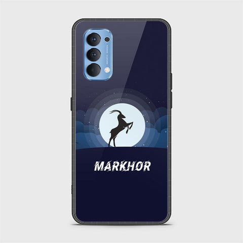 Oppo Reno 4 Cover - Markhor Series - HQ Ultra Shine Premium Infinity Glass Soft Silicon Borders Case