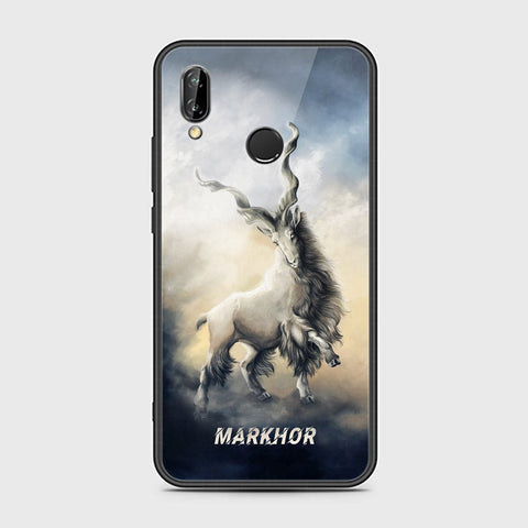 Huawei P20 Lite Cover - Markhor Series - HQ Ultra Shine Premium Infinity Glass Soft Silicon Borders Case