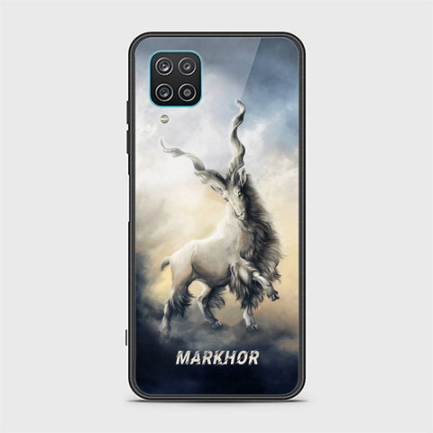Samsung Galaxy A12 Cover - Markhor Series - HQ Ultra Shine Premium Infinity Glass Soft Silicon Borders Case