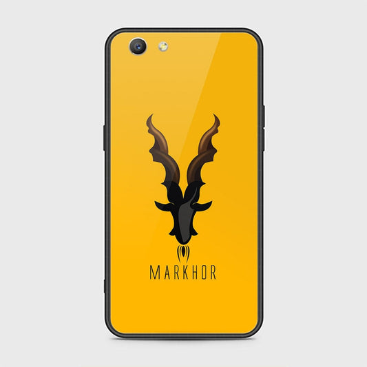 Oppo A59 Cover - Markhor Series - HQ Ultra Shine Premium Infinity Glass Soft Silicon Borders Case