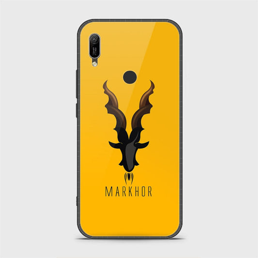 Huawei Y6 2019 / Y6 Prime 2019 Cover - Markhor Series - HQ Ultra Shine Premium Infinity Glass Soft Silicon Borders Case