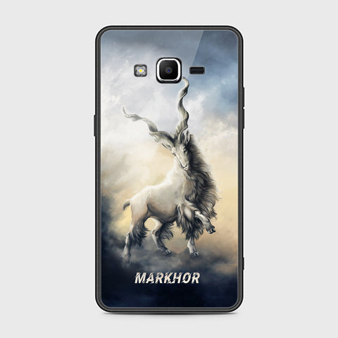 Samsung Galaxy J2 Prime Cover- Markhor Series - HQ Ultra Shine Premium Infinity Glass Soft Silicon Borders Case