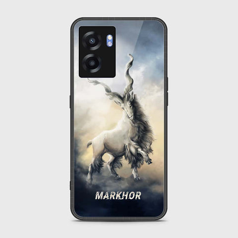 Oppo A56s Cover- Markhor Series - HQ Ultra Shine Premium Infinity Glass Soft Silicon Borders Case