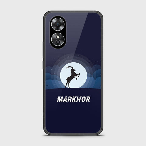 Oppo A17 Cover- Markhor Series - HQ Ultra Shine Premium Infinity Glass Soft Silicon Borders Case