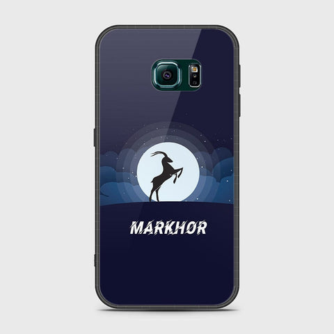 Samsung Galaxy S6 Edge Cover- Markhor Series - HQ Ultra Shine Premium Infinity Glass Soft Silicon Borders Case
