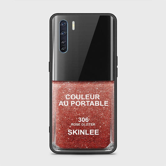 Oppo F15 Cover - Couleur Au Portable Series - HQ Ultra Shine Premium Infinity Glass Soft Silicon Borders Case