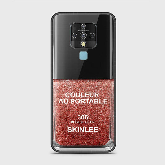 Tecno Camon 16 Cover - Couleur Au Portable Series - HQ Ultra Shine Premium Infinity Glass Soft Silicon Borders Case