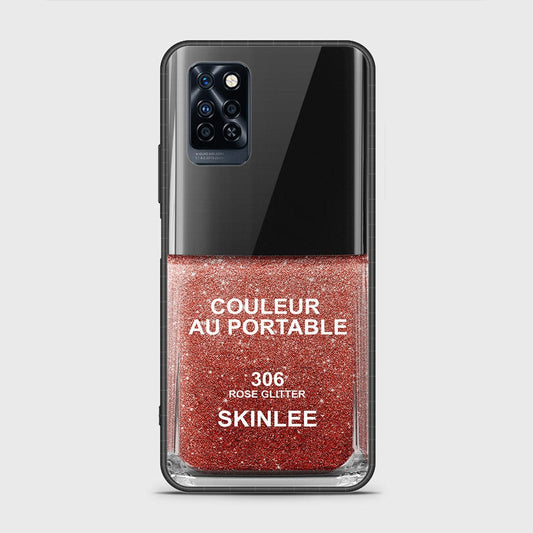 Infinix Note 10 Pro Cover- Couleur Au Portable Series - HQ Ultra Shine Premium Infinity Glass Soft Silicon Borders Case