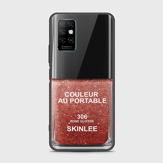Infinix Note 8i Cover- Couleur Au Portable Series - HQ Ultra Shine Premium Infinity Glass Soft Silicon Borders Case