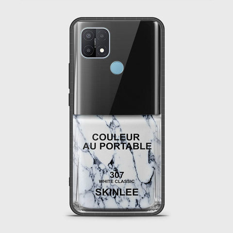 Oppo A15 Cover- Couleur Au Portable Series - HQ Ultra Shine Premium Infinity Glass Soft Silicon Borders Case