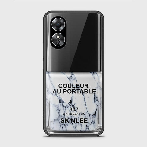 Oppo A17 Cover- Couleur Au Portable Series - HQ Ultra Shine Premium Infinity Glass Soft Silicon Borders Case