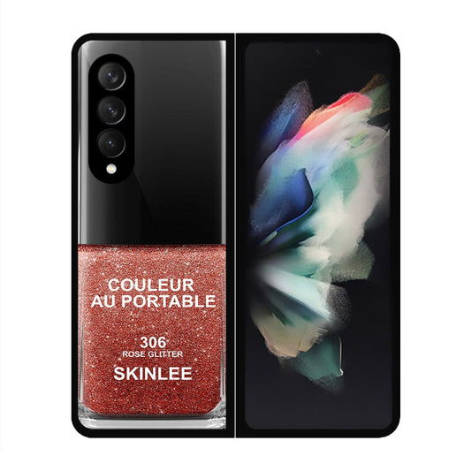 Samsung Galaxy Z Fold 3 5G Cover- Couleur Au Portable - HQ Premium Shine Durable Shatterproof Case - Soft Silicon Borders