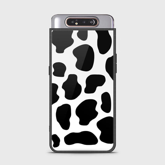 Samsung Galaxy A80 Cover - Vanilla Dream Series - HQ Ultra Shine Premium Infinity Glass Soft Silicon Borders Case