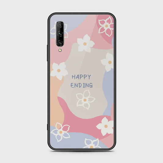 Huawei Y9s Cover - Happy Series - HQ Ultra Shine Premium Infinity Glass Soft Silicon Borders Case