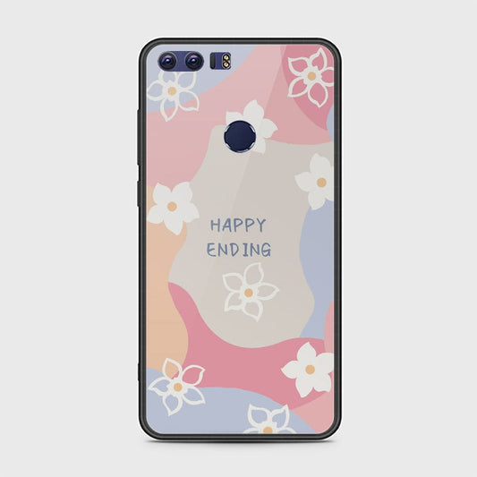 Huawei Honor 8 Cover - Happy Series - HQ Ultra Shine Premium Infinity Glass Soft Silicon Borders Case