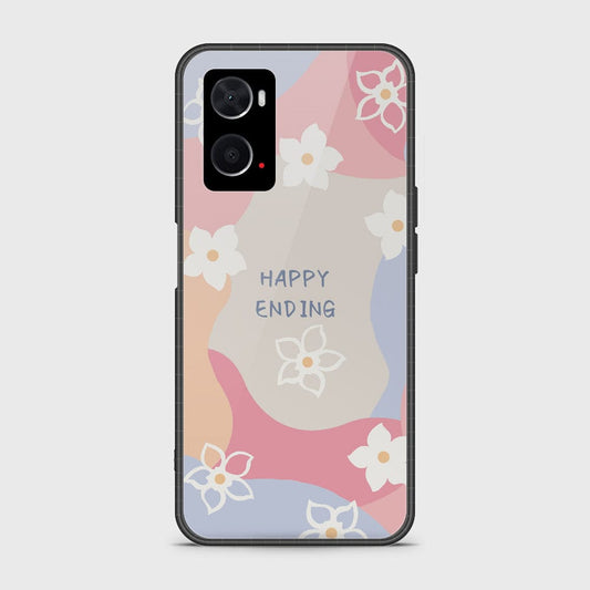 Oppo A76 Cover - Happy Series - HQ Ultra Shine Premium Infinity Glass Soft Silicon Borders Case